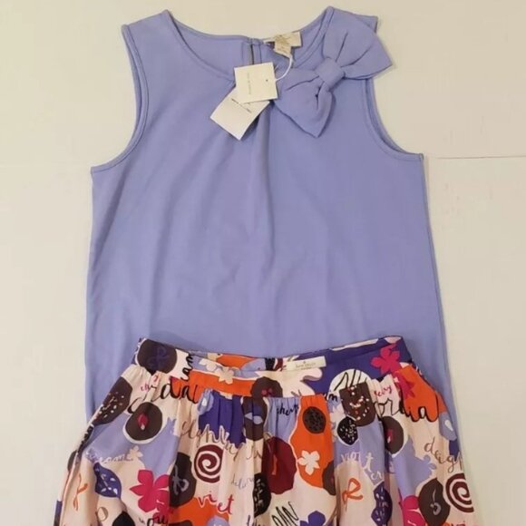 NWT SET KATE SPADE SKIRT THE RULES "CONFECTIONS PRINT" AND BLOUSE SIZE 14 - Picture 1 of 5